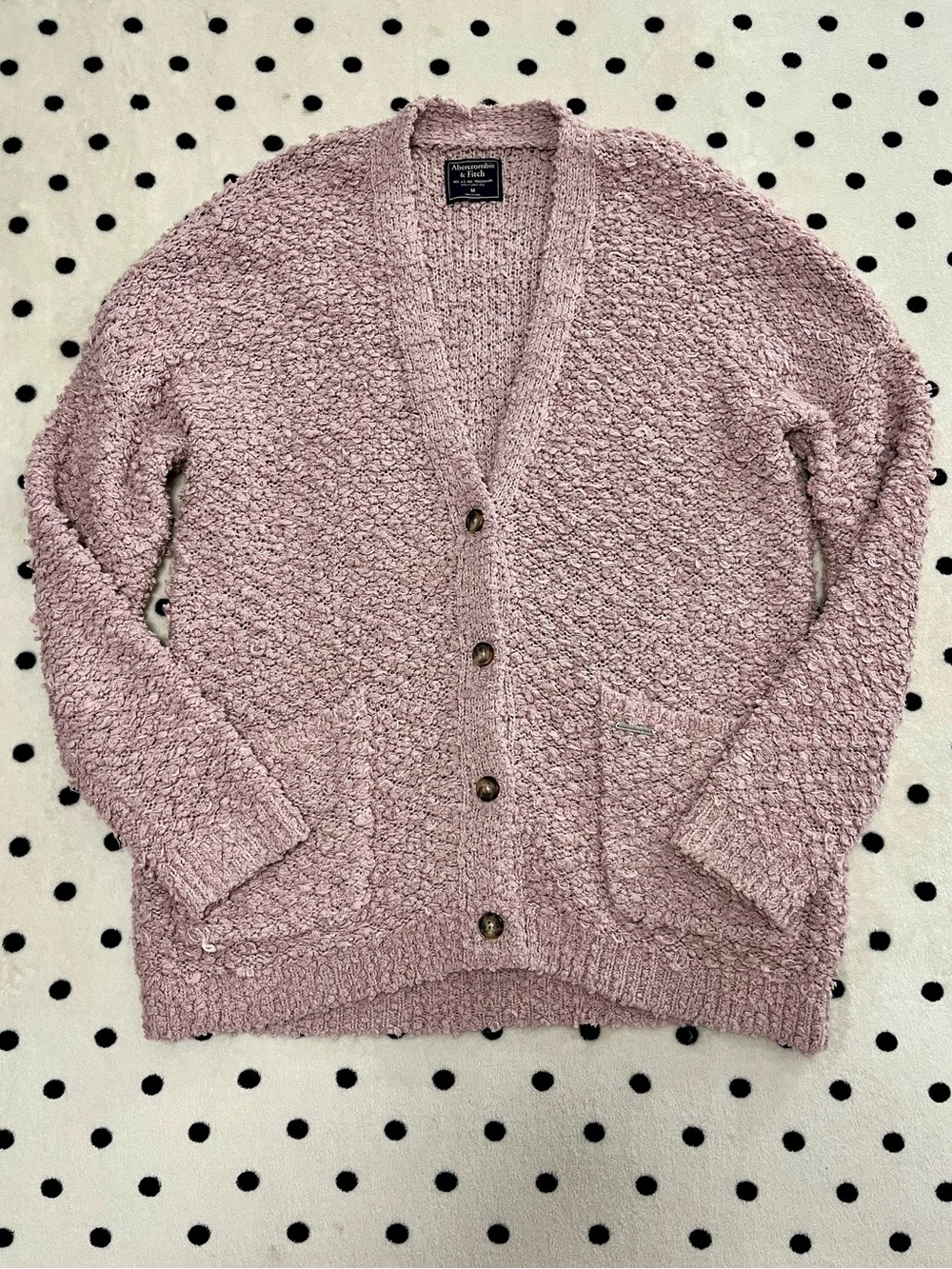 Abercrombie & Fitch Boucle Cardigan Sweater Size M